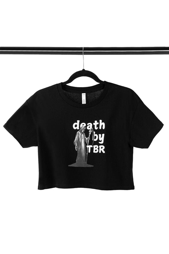 Death by TBR Crop Top | Bookish Apparel | SteamyBookworms