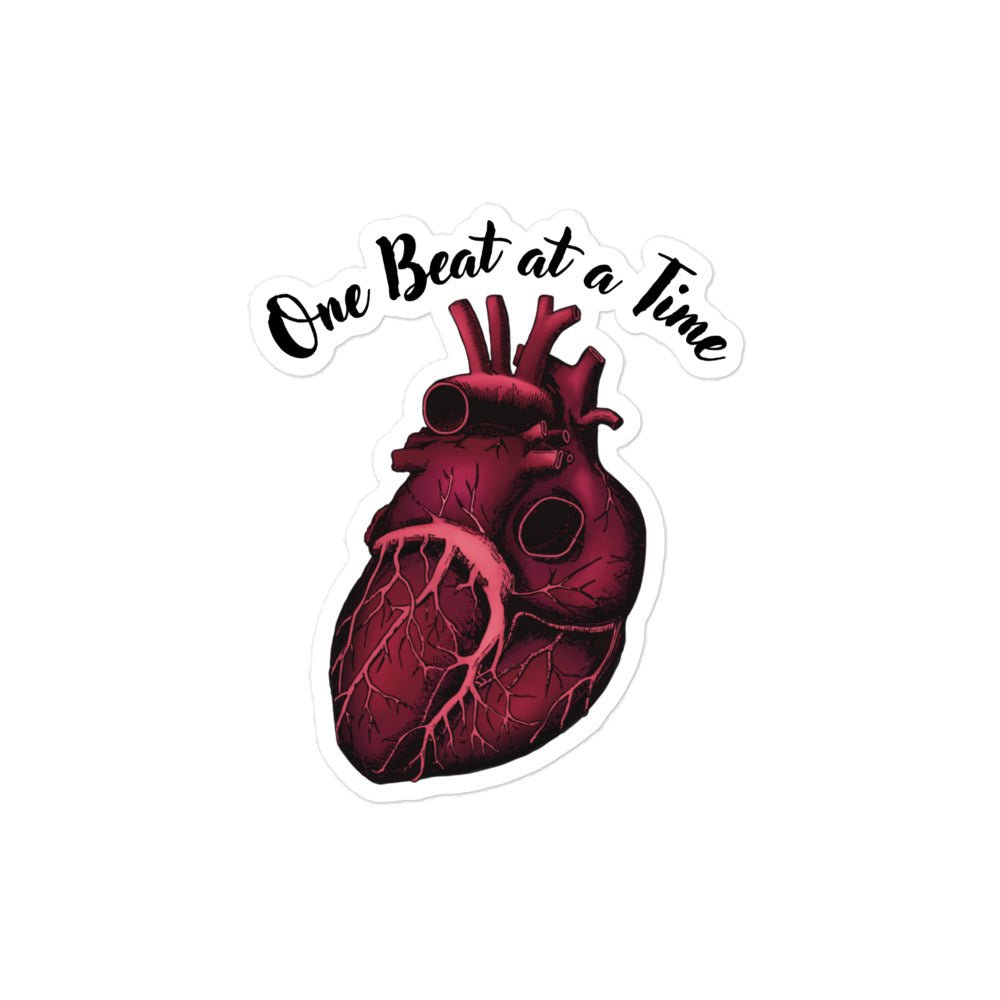 One Beat at a Time Sticker - SteamyBookworms