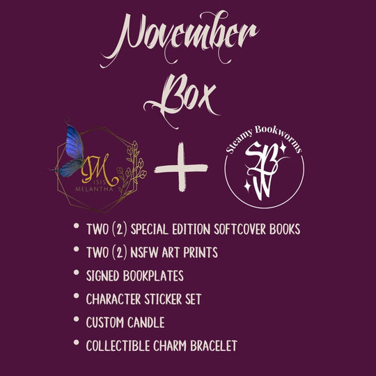ONE TIME PURCHASE - November Full Box - SteamyBookworms