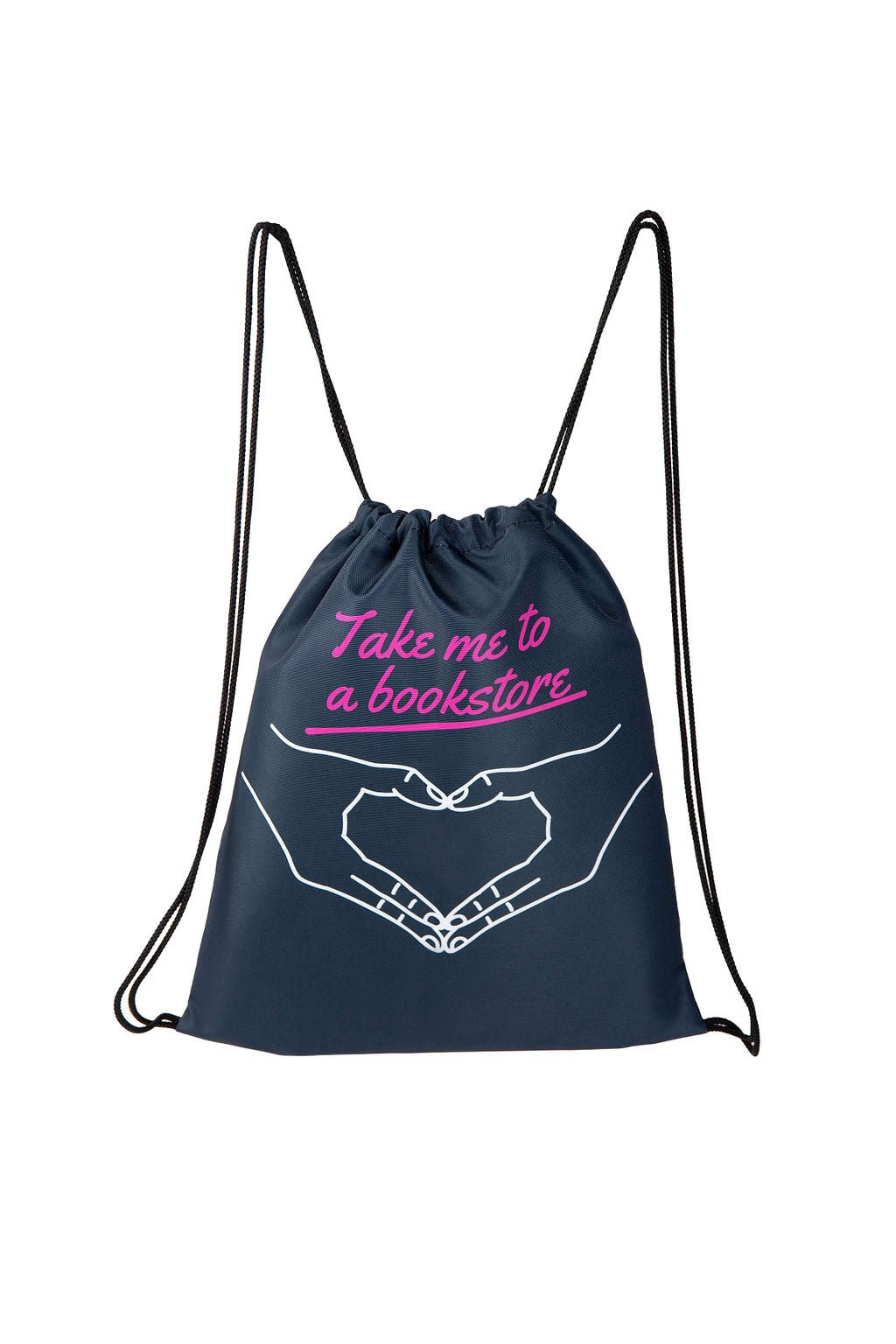 Take Me to the Bookstore Drawstring Bag | Bookish Bags | SteamyBookworms